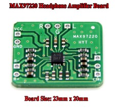 MAX97220 Differential to Balanced Headphone Amplifier Board Single-ended Output