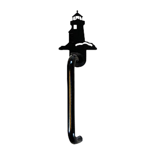 Black Wrought Iron Lighthouse Cabinet Door Pull Vertical ...
