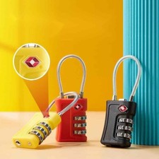 MM 2x Combination Padlock Wire Lock – 3 Digit Cable Lock For Locker, Bag, Suitcase
