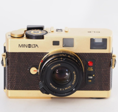 MINT] Minolta CLE Gold Limited Film Camera M-Rokkor 40mm f/2 From