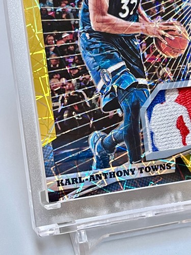 Karl Anthony Towns 2018 Panini The National VIP 4/5 Logoman Patch Timberwolves - Picture 4 of 8