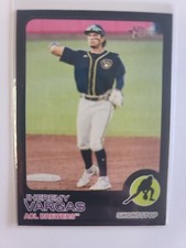 2022 Topps Heritage Minors Jheremy Vargas #47 Black Parallel 29/50 ACL Brewers