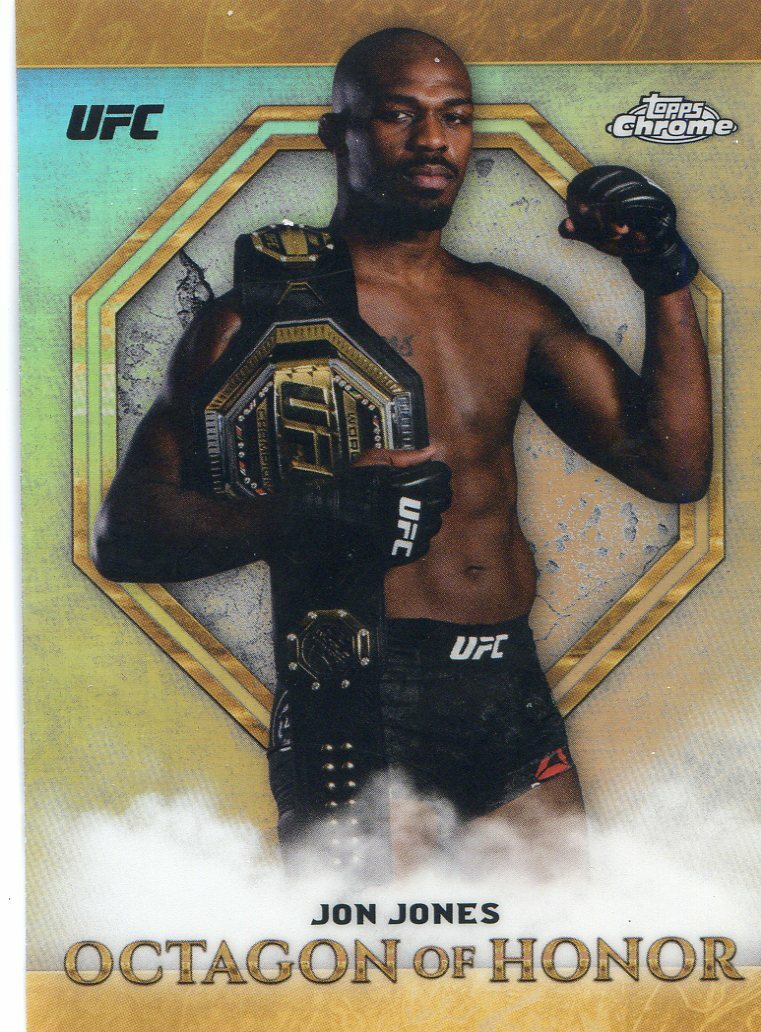 2019 Topps UFC Chrome JON JONES BONES Refractor Octagon of Honor Insert #OH-JJ