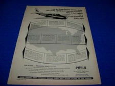 VINTAGE..1962 PIPER COMANCHE "BEST COMBINATION"..1-PAGE SALES AD...RARE! (700DD)