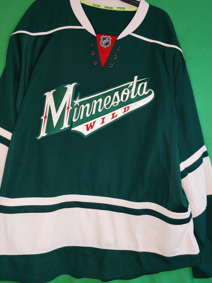 authentic Minnesota Wild jersey Reebok Authentic Mens s m Green