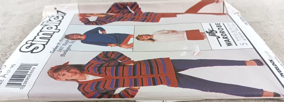 Simplicity S9886 Dress Top Cardigan Size A 7-14 Jiffy Wardrobe Five Easy Pieces - Image 3 of 3