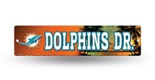 Miami Dolphins Street Sign NEW 4"X16" "Dolphins Dr." Man Cave NFL