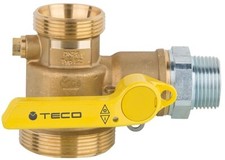 Teco Gasabsperr-Kugelhahn für Einrohrzähler...