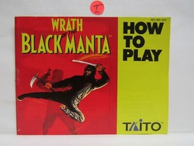 WRATH OF THE BLACK MANTA Instruction Manual   No Game   NES Nintendo