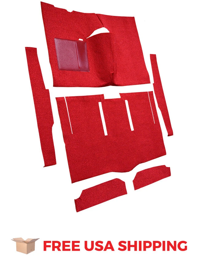 FITS 1963-1965 Ford Falcon 2DR Hardtop Auto Bucket Seat Cut & Sewn Loop Carpet Foto 2 de 3