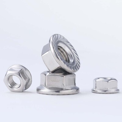 M5 Flanged Hexagon Nuts (DIN 6923) - Stainless Steel (A2) hffnm5a2