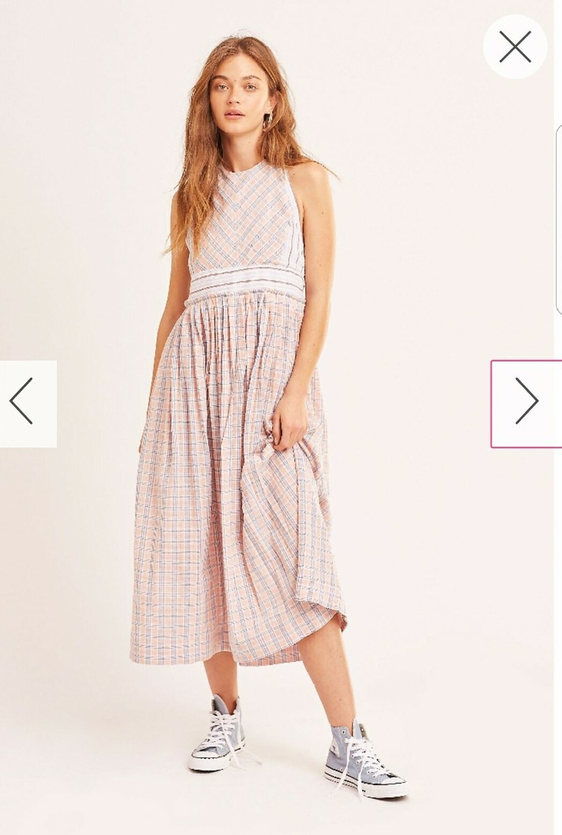 Free People Color Theory Midi Dress Size Medium M Pretty in NWT | eBay
