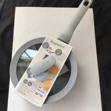 New BergHOFF Leo 1.7 Liter covered sauce pan non-stick Gray Cera Green 7 inch