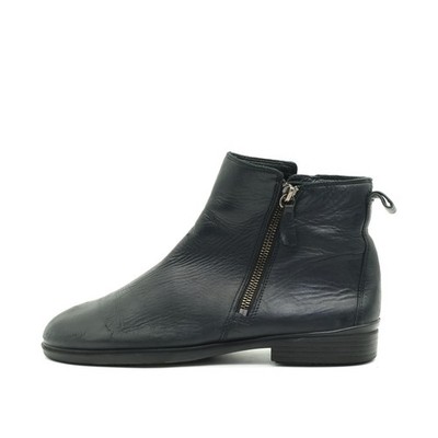 ECCO Damen Ankle Boot Leder Zipper Stiefel Schwarz Komfort Stiefeletten EU 39
