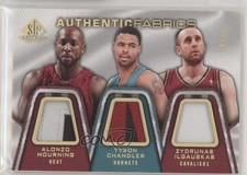 2007-08 SP Game Used 4/25 Alonzo Mourning Tyson Chandler Triple Patch HOF 1u6
