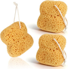 3 Pcs Sea Sponges for Shower, Larger Natural Sponges for Body Women Men Exfoliat
