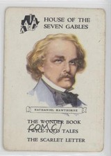 1950s Whitman Authors Game Wide Dark Blue Back Nathaniel Hawthorne 0kb5