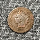 1871 Indian Cent Damaged
