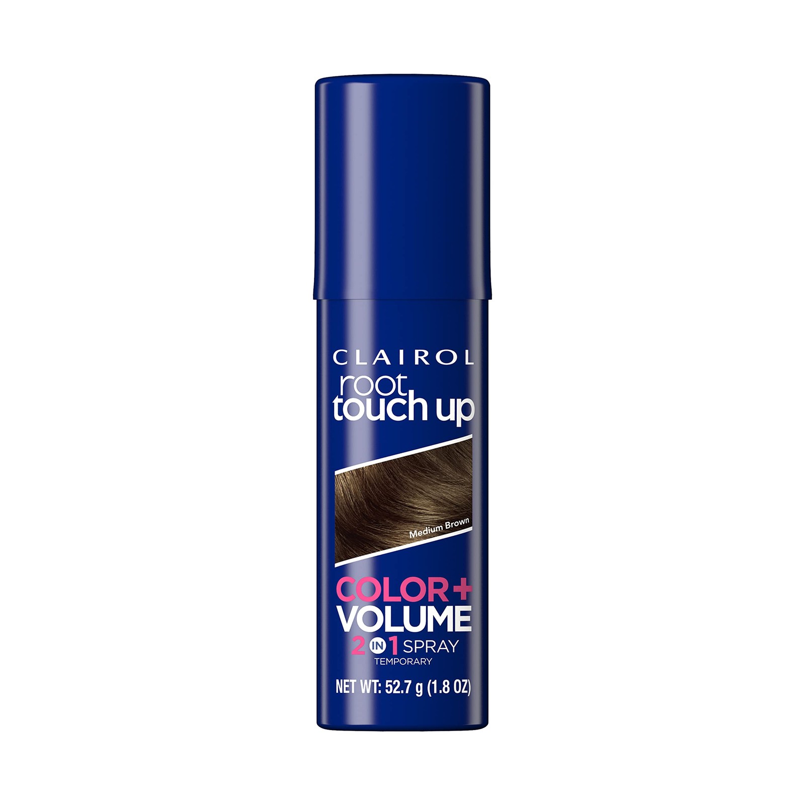 Root Touch-Up Color + Volume 2-in-1 Temporary Spray Medium Brown Hair Color P...