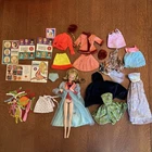 Vintage Barbie Lot 1966 Doll And Clothes And Ephemera