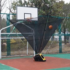 Automatic Basketball Shooting Machine, Dual-Power Rechargeable/Plug-in Shooting