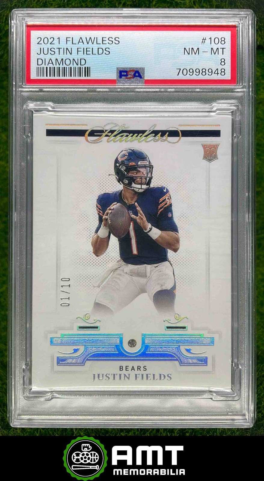 Justin Fields Panini Flawless #108 Diamond