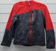 ZeroXposur Youth Large Lightweight Hooded Jacket- Black, Gray And Red Kids