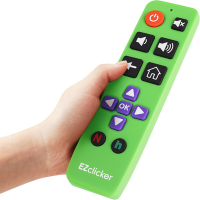 Replacement Remote Control for Roku Tvs ONLY | Big Button TV Remote (Green) Simp
