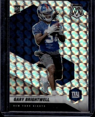 2021 Panini Playbook Mosaic #377 Gary Brightwell New York Giants Rookie
