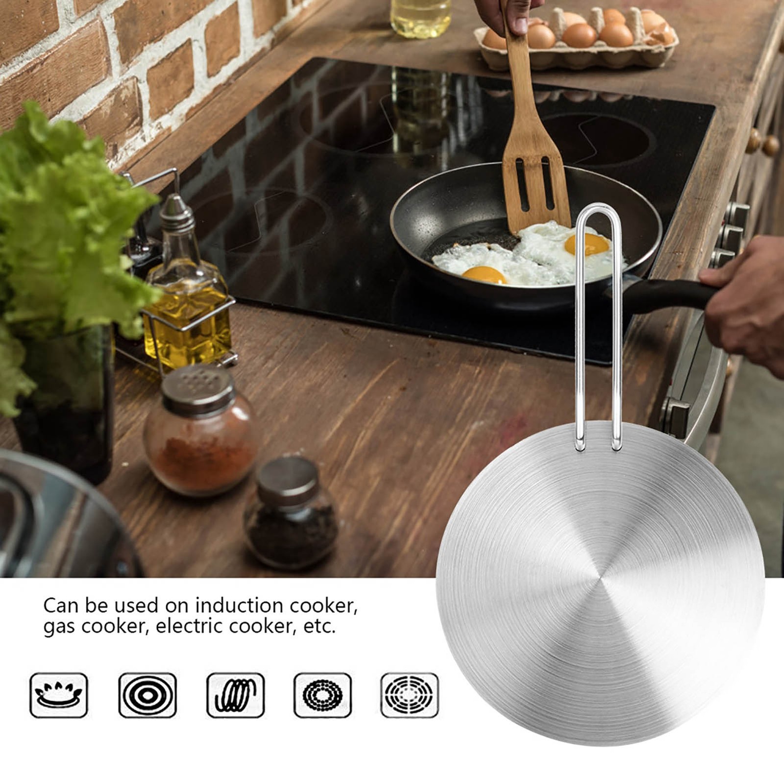Heat Diffuser Induction Plate Adapter Converter Gas Electric Cooker Plate HG