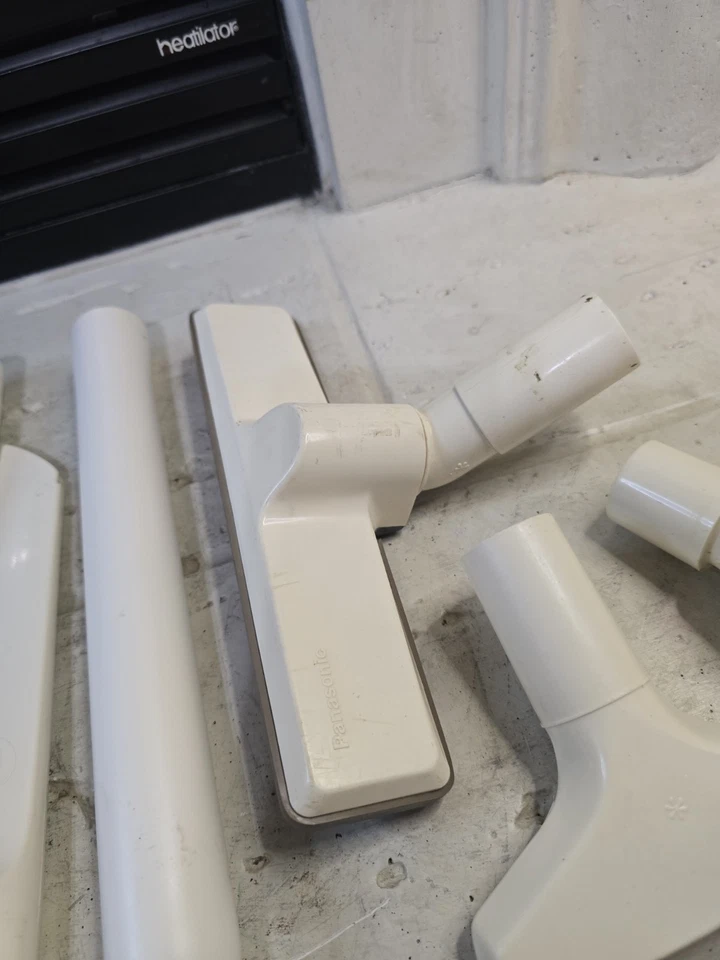 Panasonic Vacuum Attachments Only Tan Lot Of 7 W/ Hose - Image 3 of 4