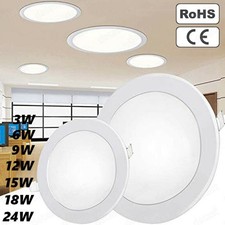 LED Recessed Ceiling Panel Down Light 24W 18W 12W 9W 6W 3W Downlight Lamp US