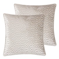 RIVA LANZO Moonbeam Feather Cushions 45x45cm 2 Pack Square Throw Pillows