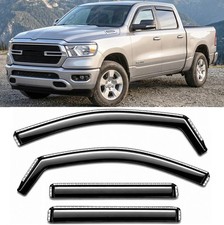 2019-2026 in-Channel Rain Guards for Dodge Ram 1500 Side Window Visor Deflect...