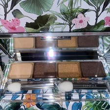 Image of CLINIQUE PARIS 03 MORNING JAVA ALL ABOUT EYES SHADOW QUAD BRAND NEW BOXED