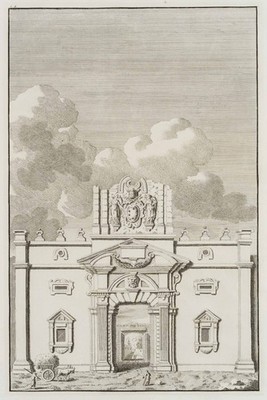B. OVERBEKE (1660-1705), Porta S.Agnes in Rom,  1709, Rad. Klassizismus Architek