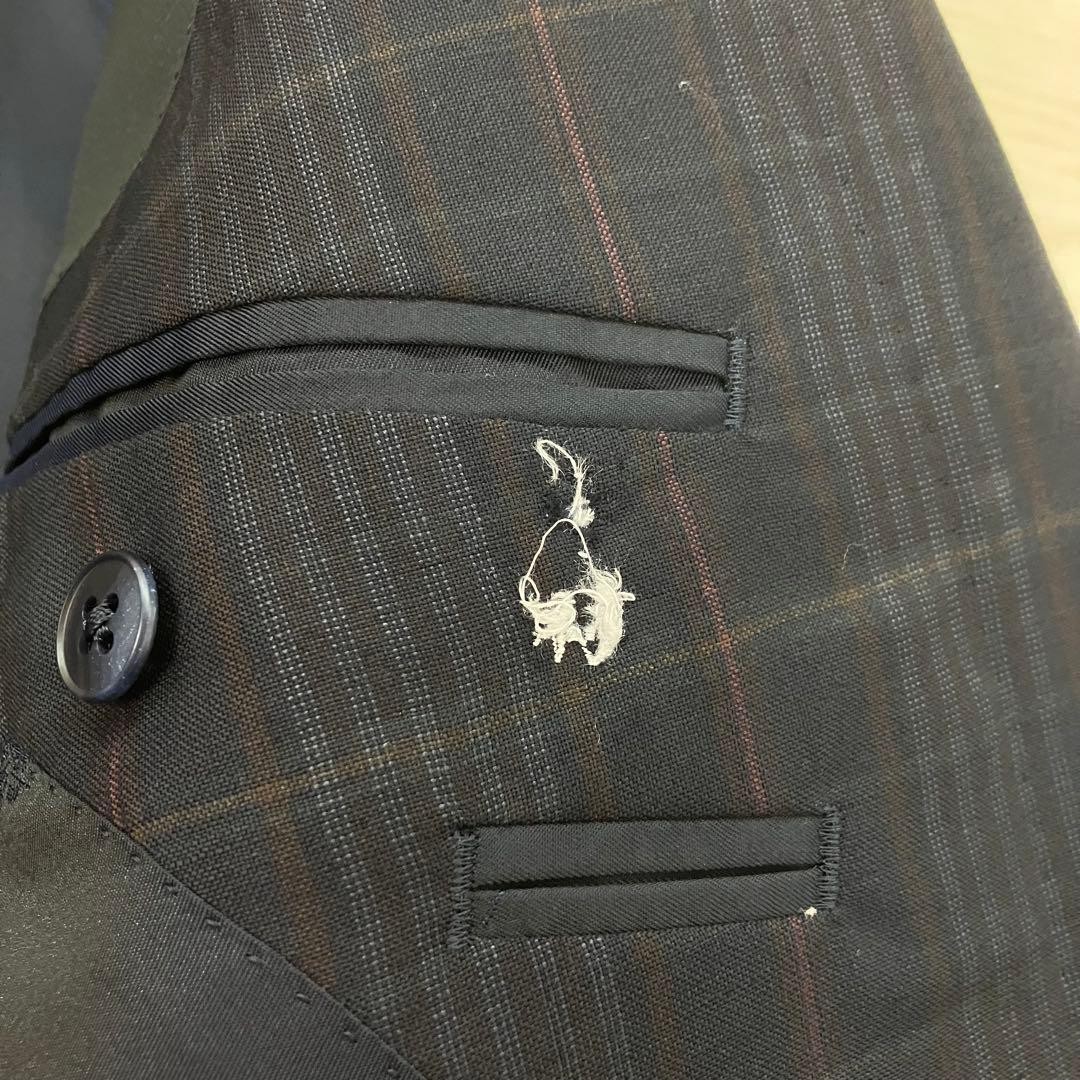 BURBERRY Double Blazer Jacket Silver Button Check… - image 7