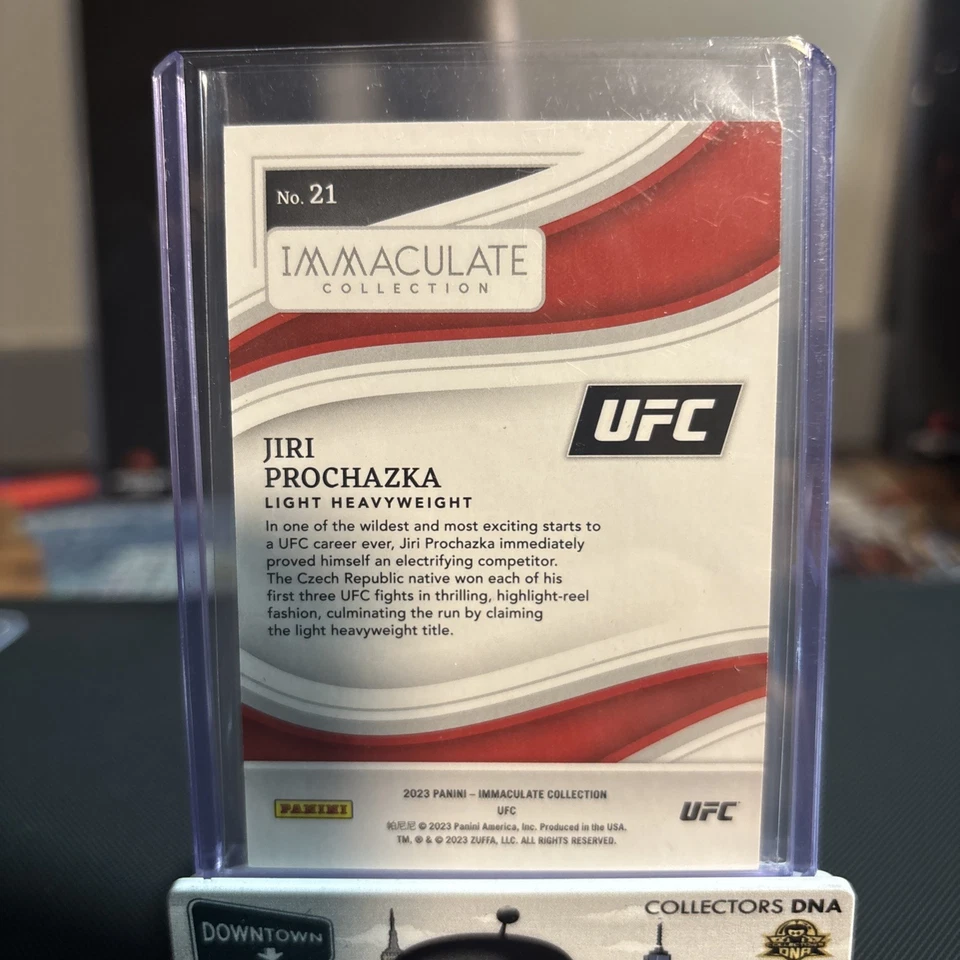 2023 UFC Immaculate Jiri Prochazka 1/5 #21 - Image 2 of 2