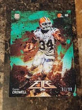 2014 Topps Fire Rookie Green 58/99 Isaiah Crowell #138 Rookie Cleveland Browns