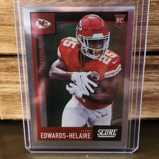 2020 Panini Chronicles Score Clyde Edwards-Helaire #445 Chiefs Rookie RC