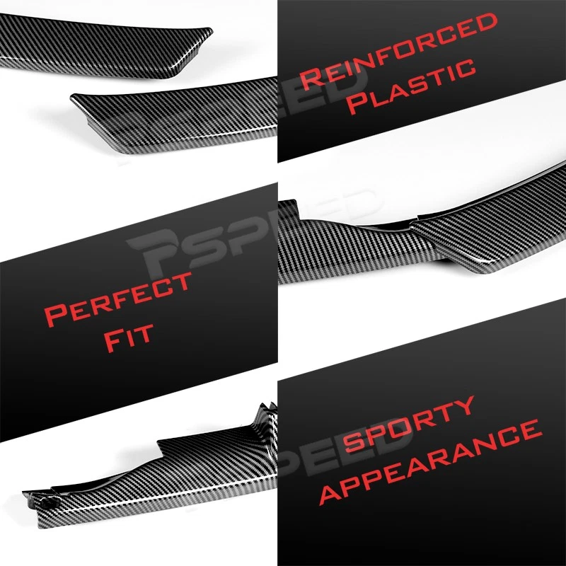 Labio de alerón de parachoques delantero con aspecto de carbono PP para Audi A5/Quattro 2008-2012 estilo STP Foto 4 de 4