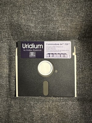 Rare 1986 Commodore 64/128 Uridium by Andrew Braybrook Printed in USA