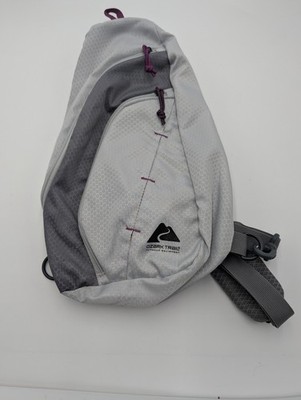 Ozark Trail Sunset Outdoor Sling Crossbody Bag Backpack Gray Purple Hiking