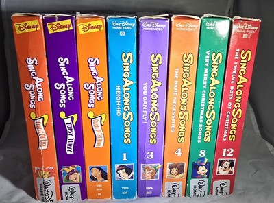 a.　Disney Sing Alongセット Disney Sing Along Songs VHS Set Lot of 8 (Mickey, Lion King, Snow