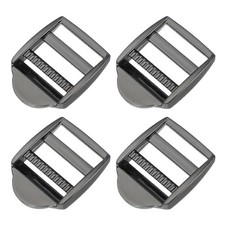 4pcs Ladder Lock Buckle Slider 3/4" Zinc Alloy Adjustable Buckle Silver 7