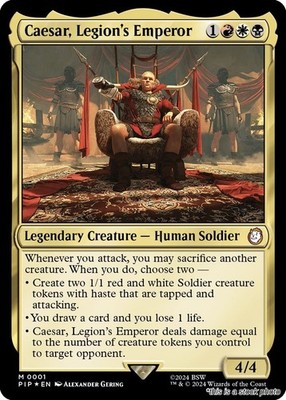 Caesar, Legion's Emperor [PIP - 1] Mythic Foil LP