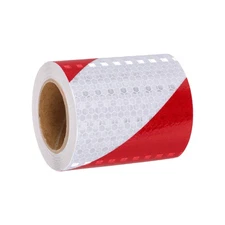 Reflective Tape, 3 Inch x 16 ft Trailer Twill Reflector Tape, Red White
