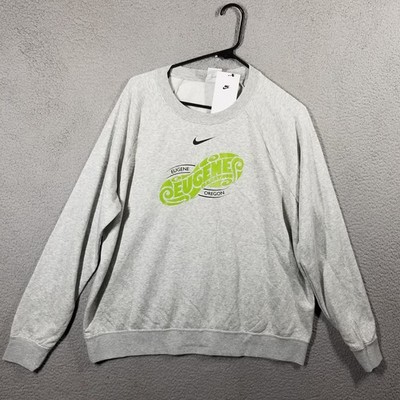 Nike Eugene Oregon Marathon Fleece Crewneck Woman XL Oversize Center Swoosh
