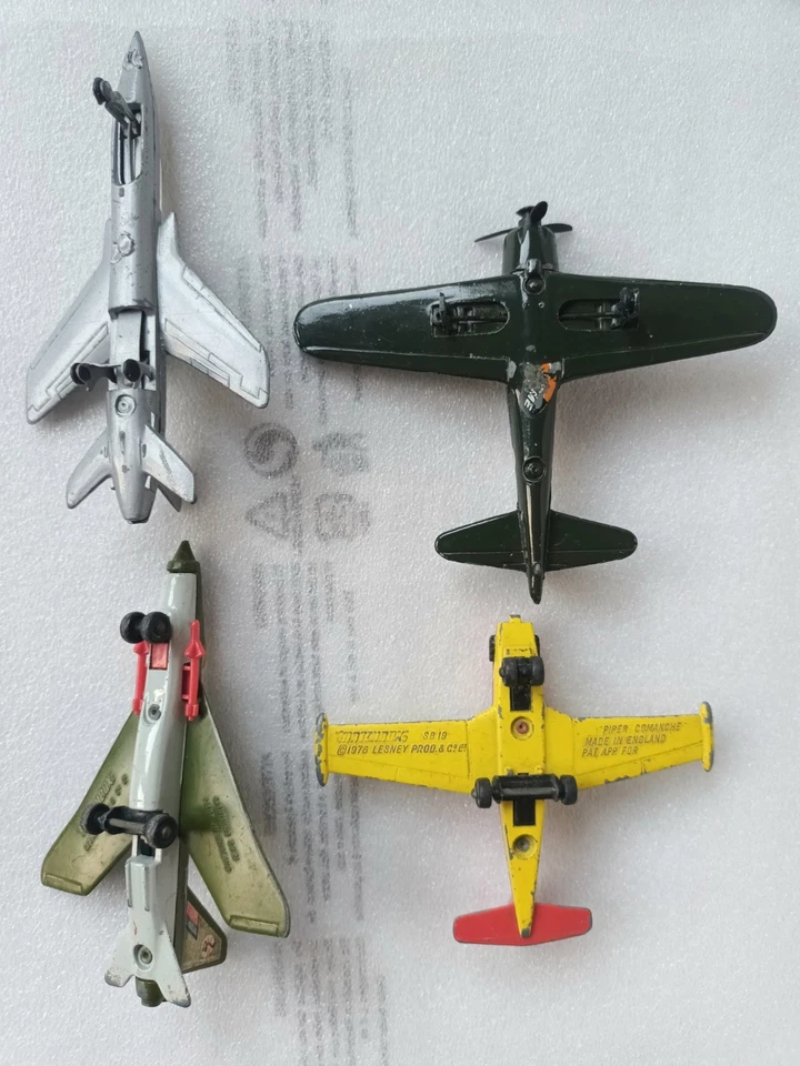 Lotto Modellino Aereo Metallo Pressofuso Die-Cast N. 13 Zylmex/Matchbox/Altri - Immagine 4 di 4