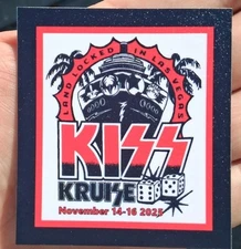 KISS Kruise Land Locked In Vegas 2025 Promo MAGNET 🧲 SMALL FLEXIBLE MAGNET 